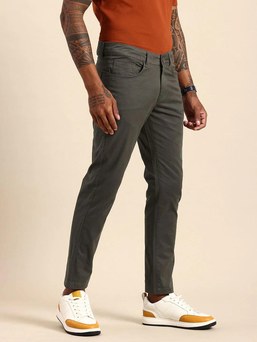 Being Human Men Classic Chinos Trousers - Image 2