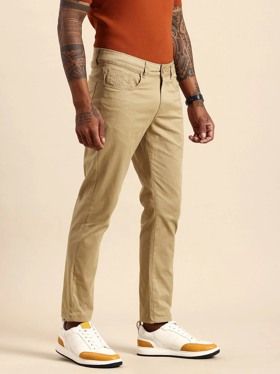 Being Human Men Classic Chinos Trousers - Image 2