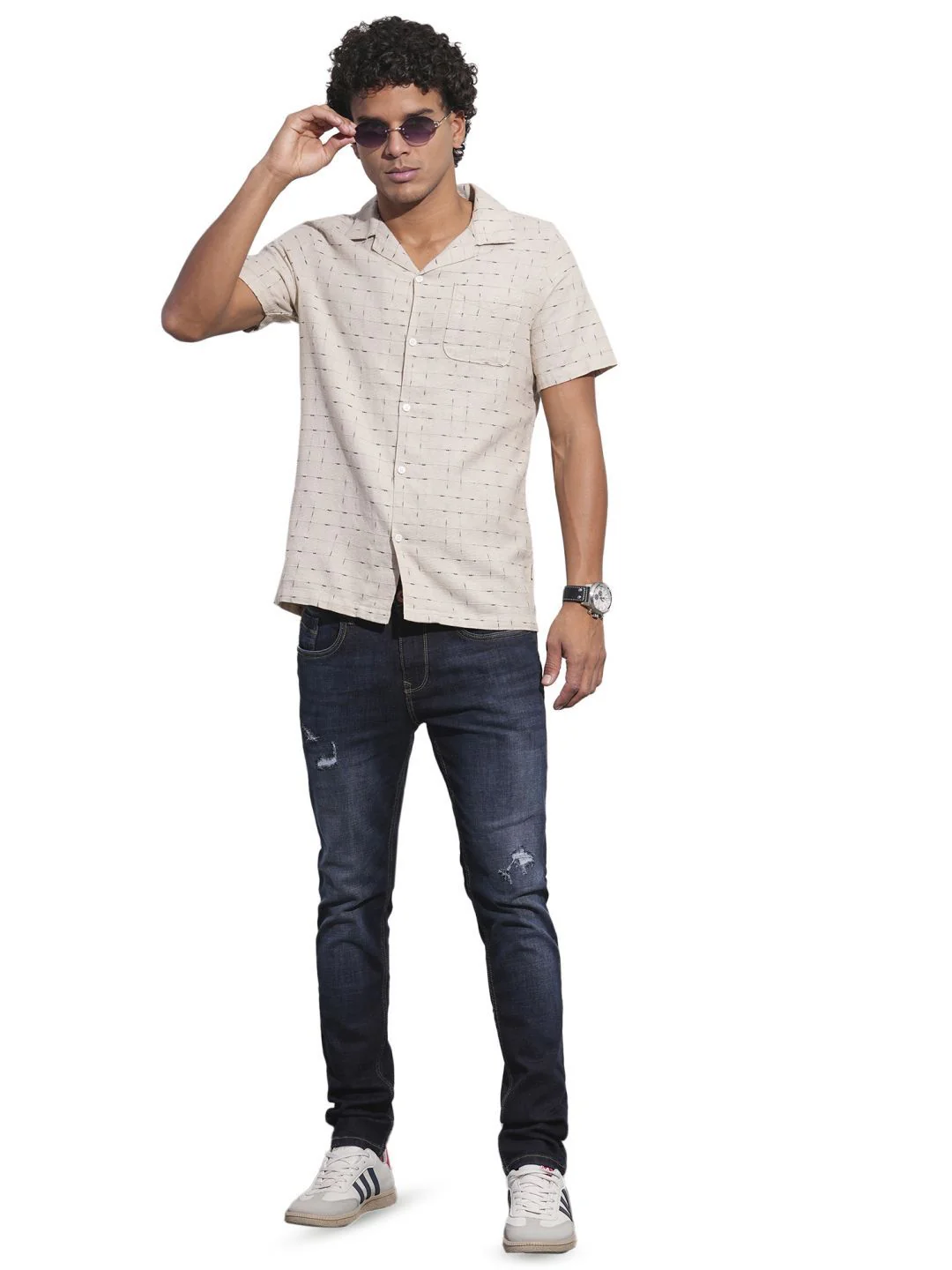Being Human Men Classic Opaque Checked Casual Shirt - Image 4