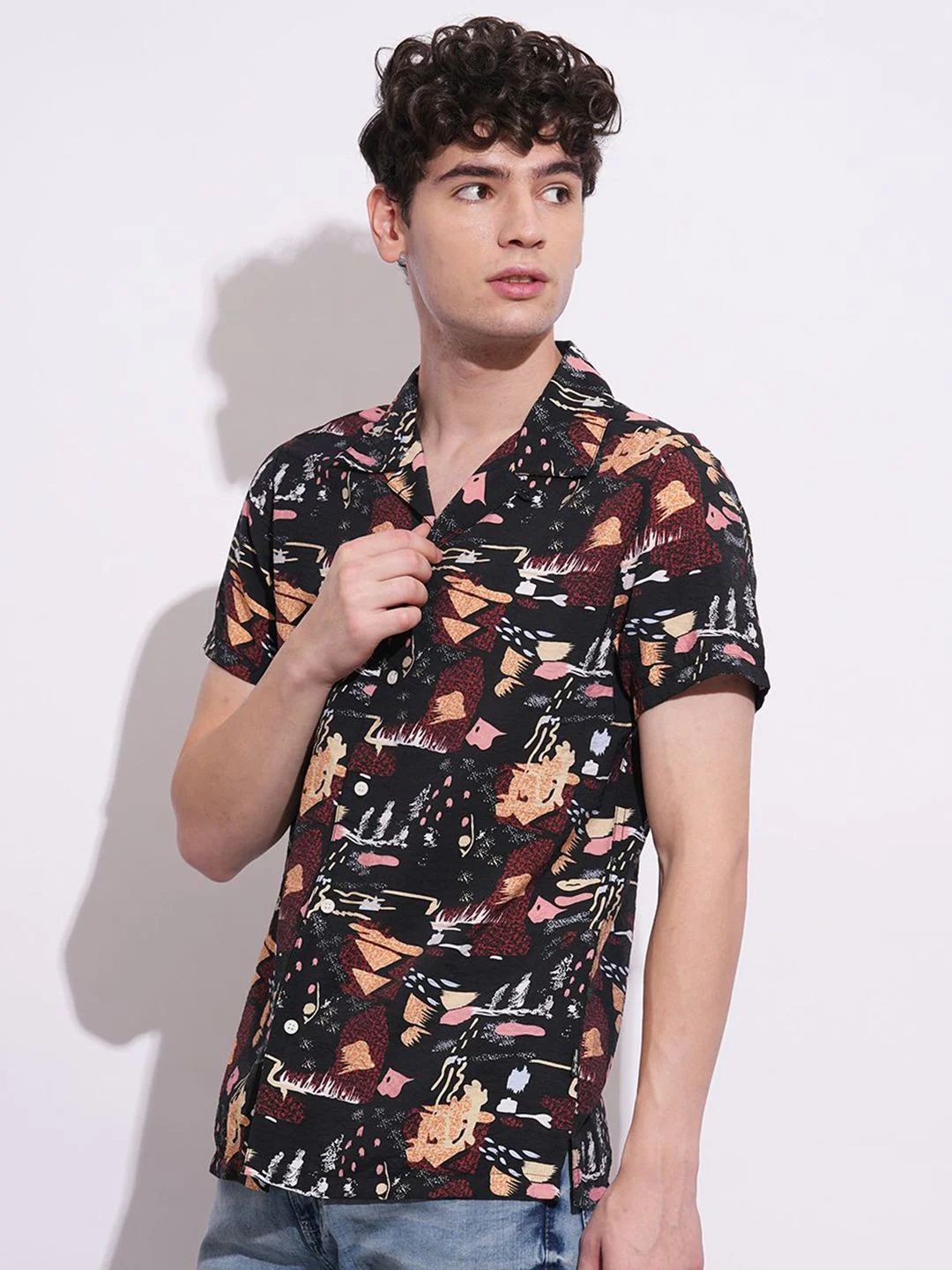 Being Human Men Classic Opaque Printed Casual Shirt - Image 3
