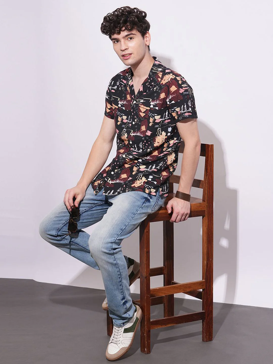Being Human Men Classic Opaque Printed Casual Shirt - Image 4