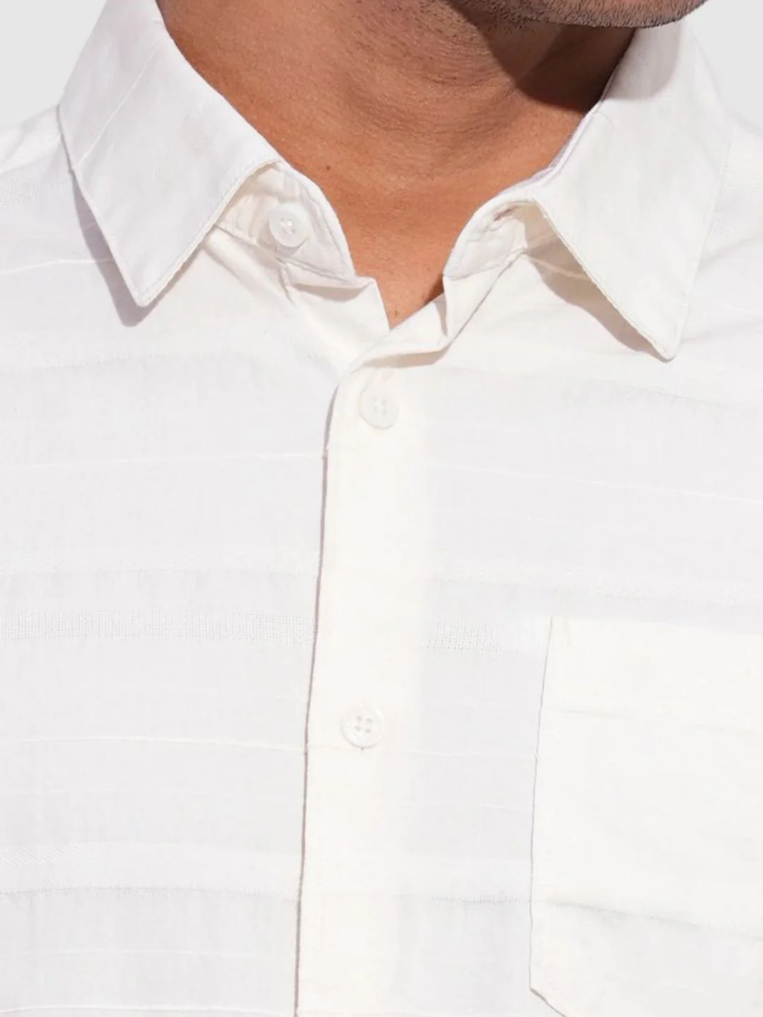 Being Human Men Classic Slim Fit Horizontal Stripes Opaque Striped Casual Shirt - Image 2