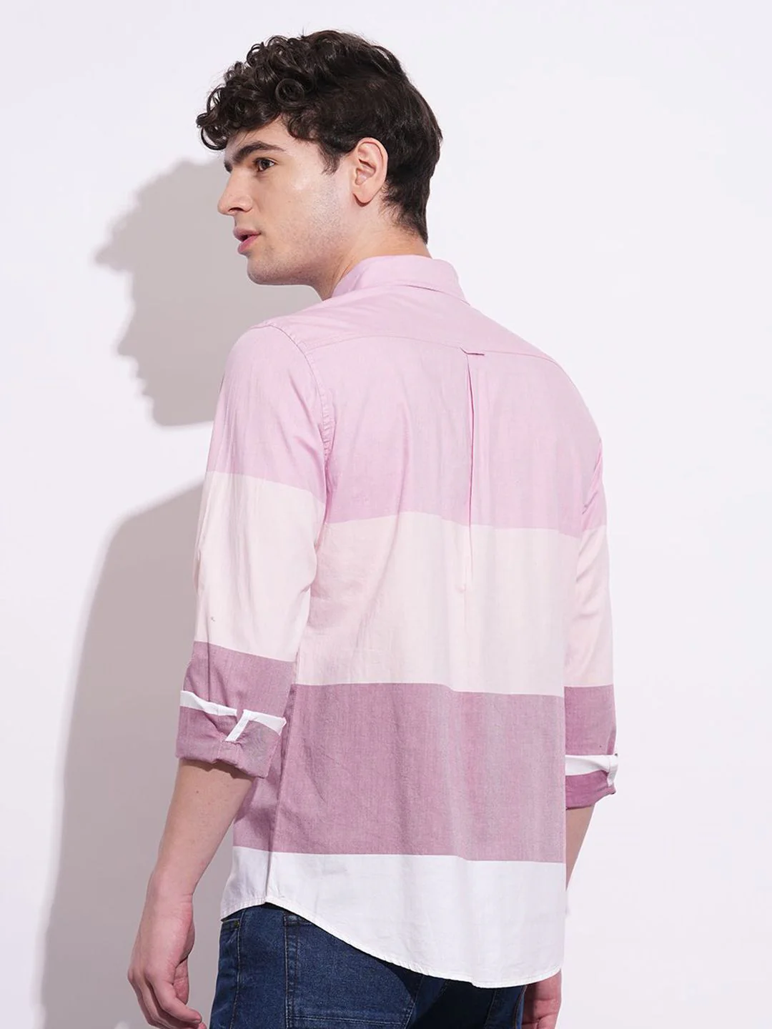Being Human Men Classic Slim Fit Opaque Colourblocked Casual Shirt - Image 5