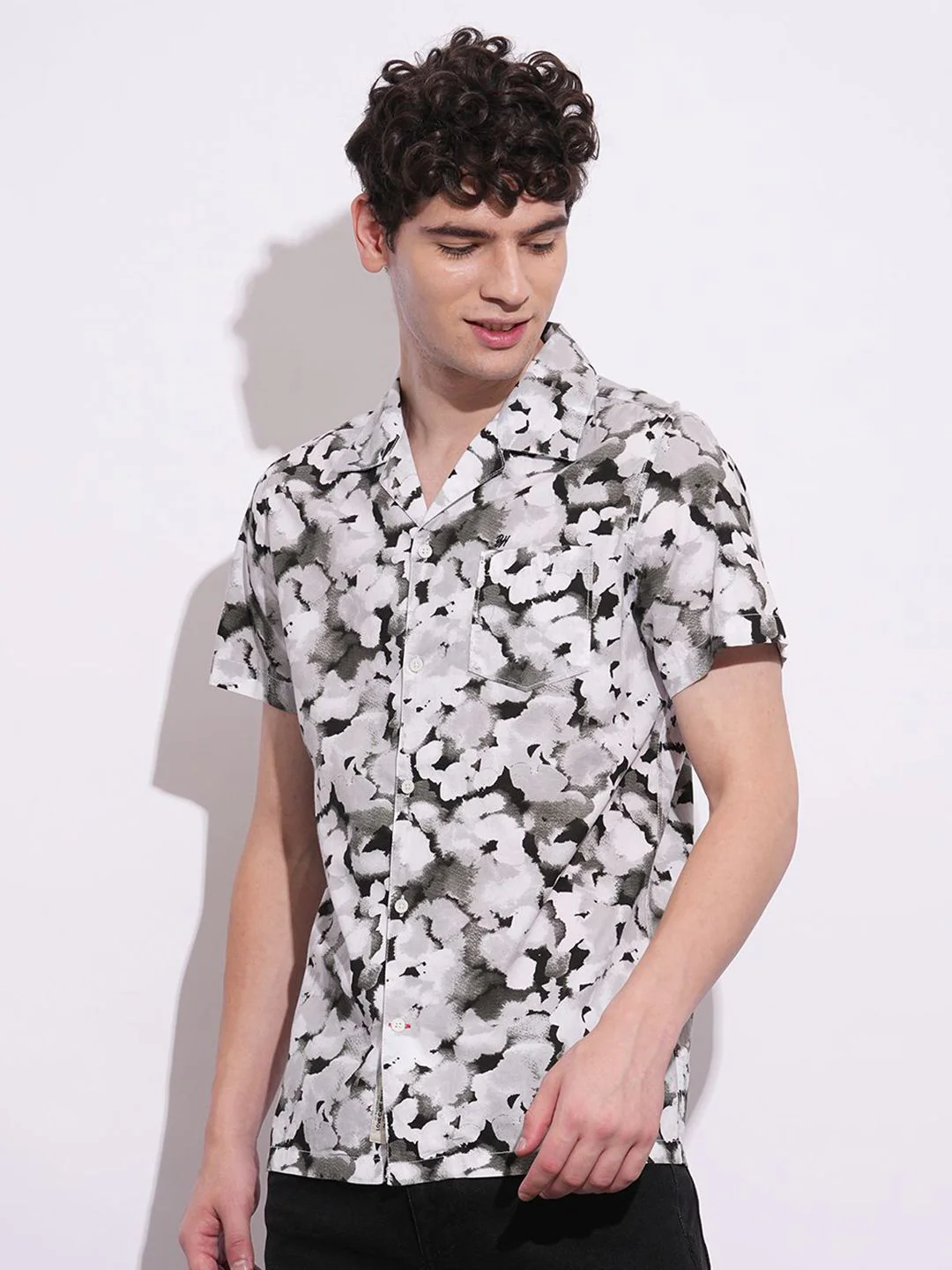Being Human Men Classic Slim Fit Opaque Printed Casual Shirt - Image 3