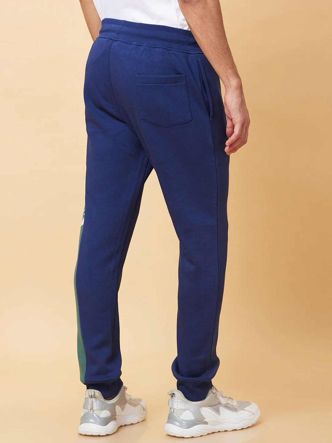 Being Human Men Colorblocked Mid Rise Joggers - Image 3