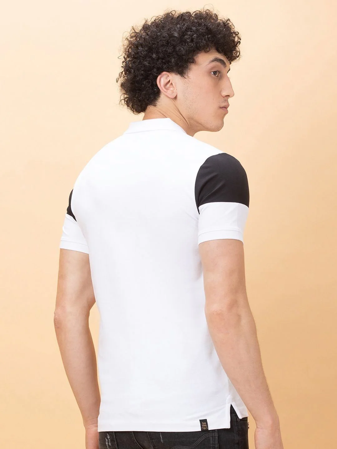 Being Human Men Colourblocked Polo Collar T-shirt - Image 3