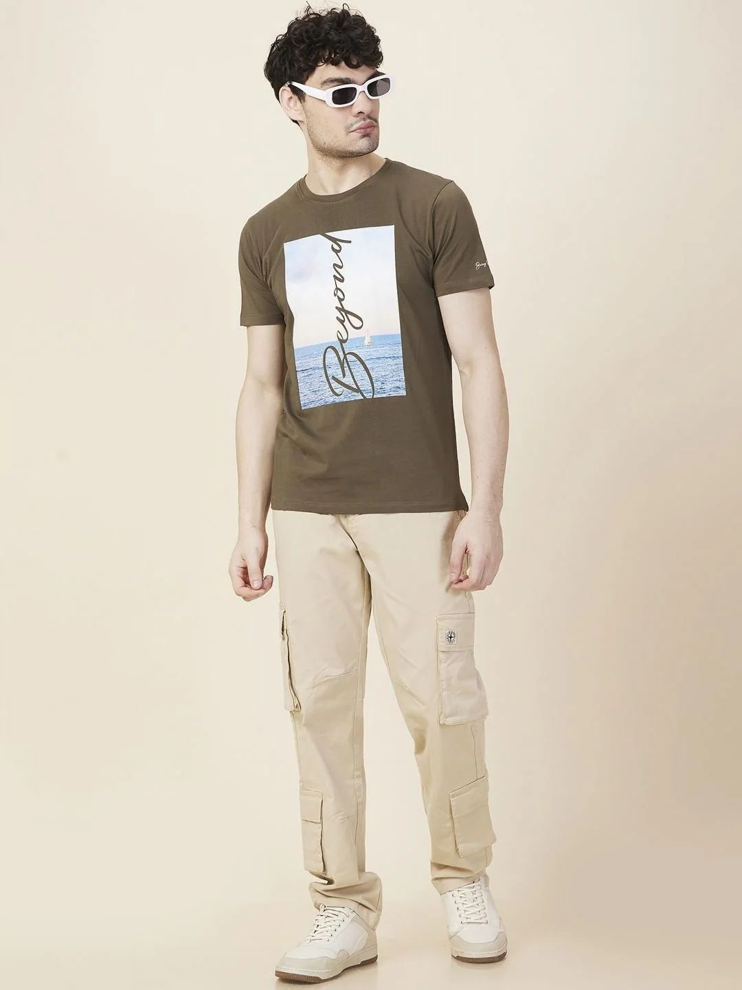Being Human Men Graphic Printed Round Neck Cotton Slim Fit T-shirt - Image 4