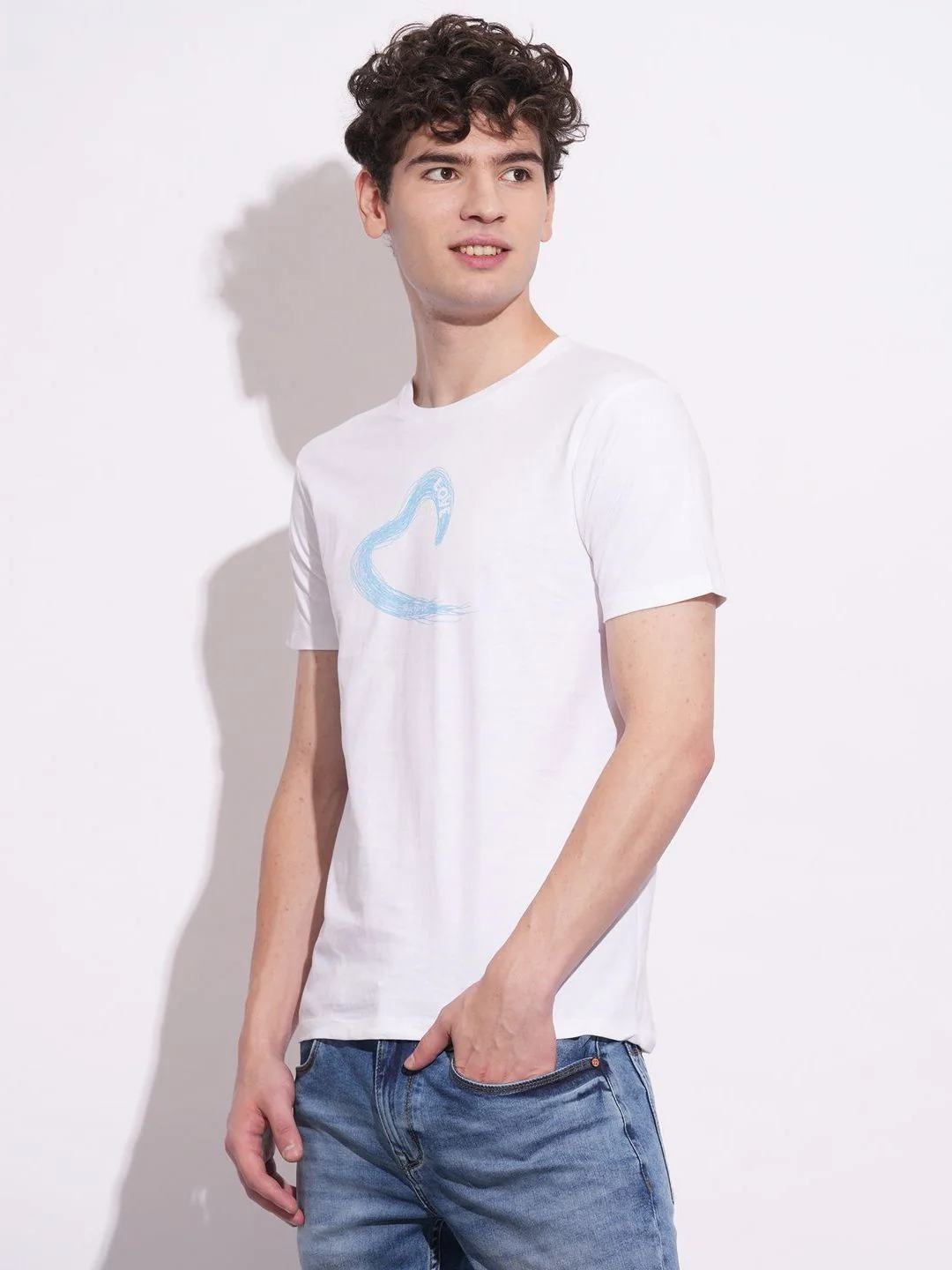 Being Human Men Graphic Printed Round Neck Cotton Slim Fit T-shirt - Image 3