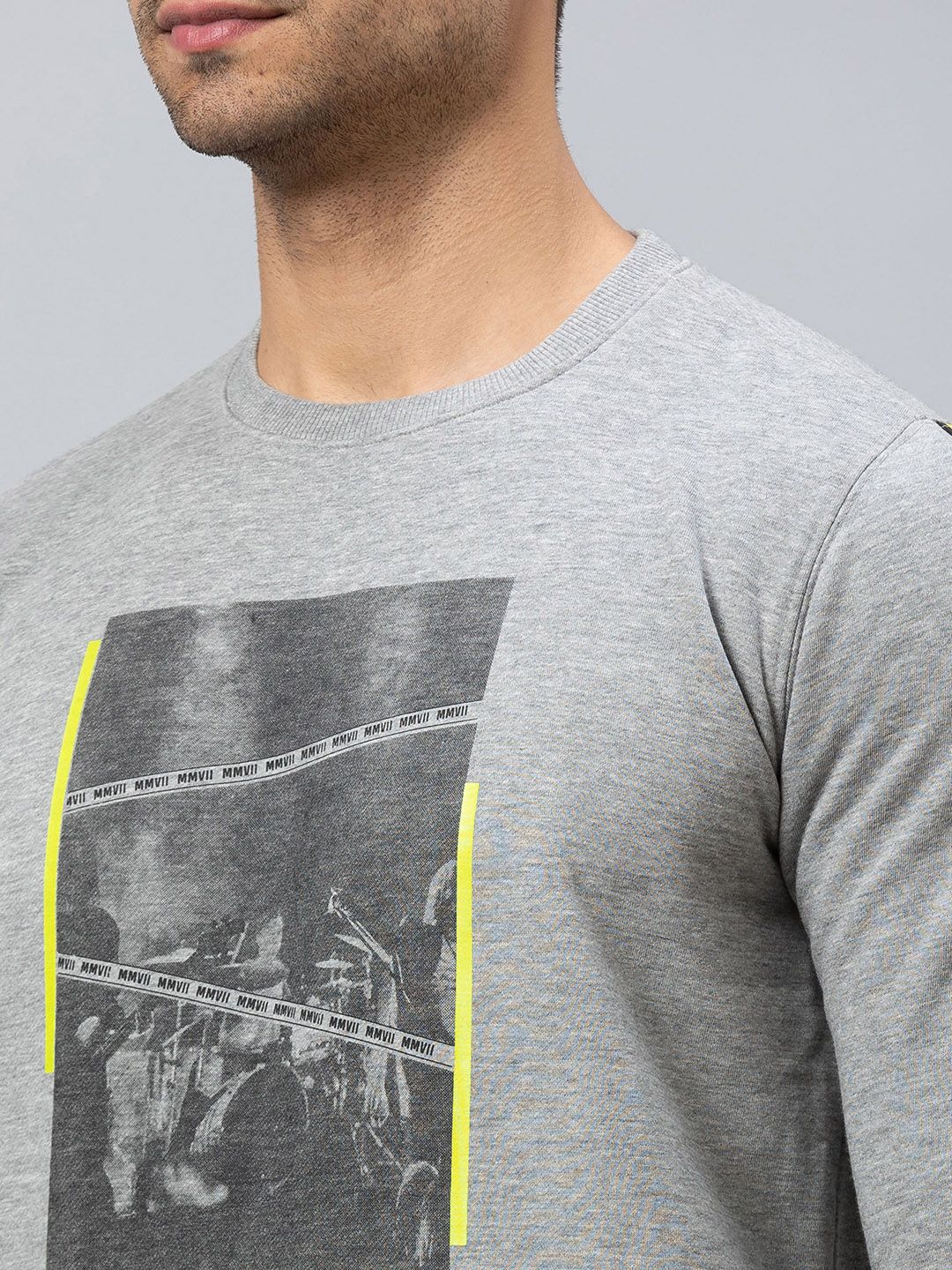 Being Human Men Grey Printed Sweatshirt - Image 2