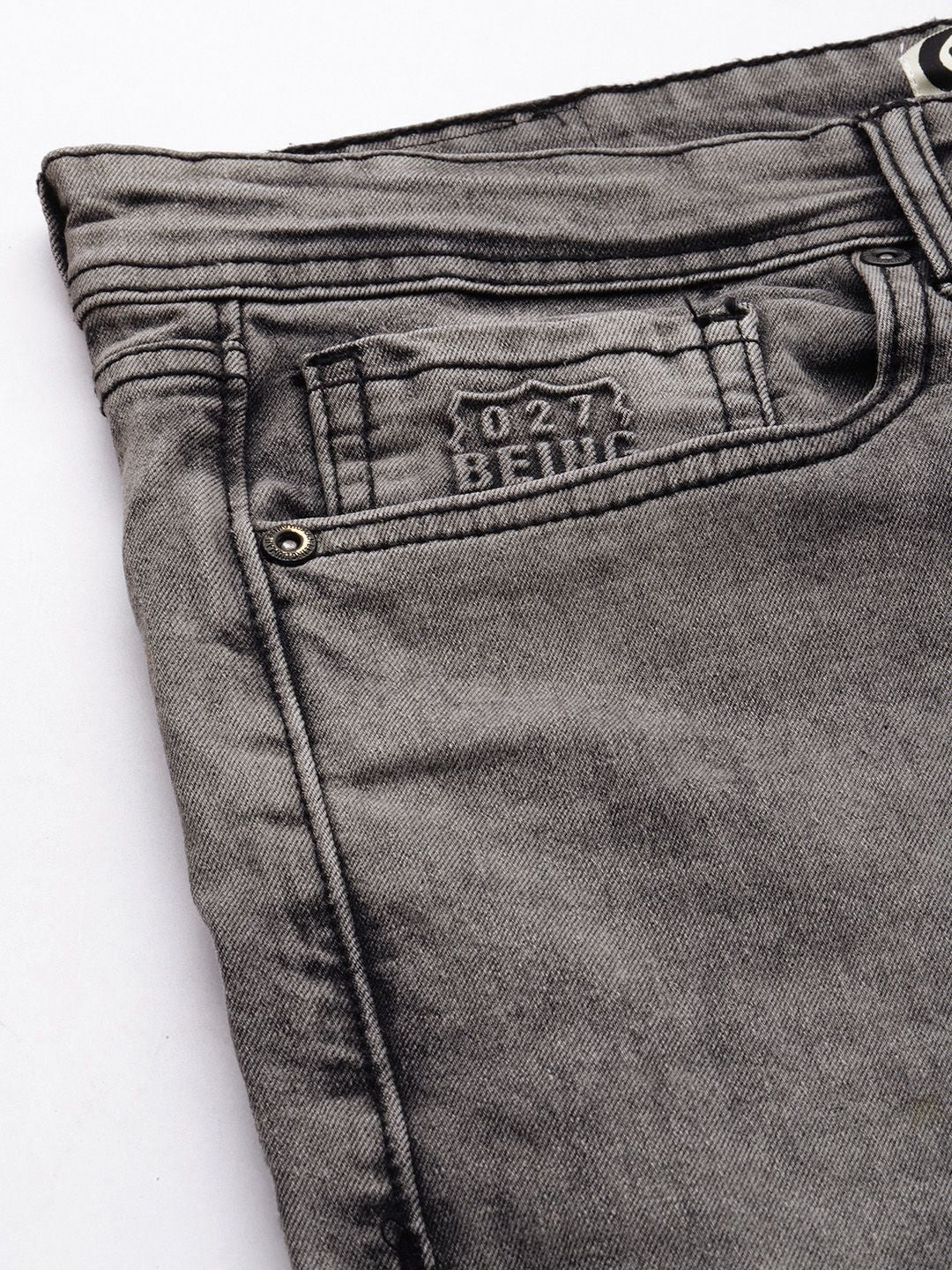 Being Human Men Grey Slim Fit Light Fade Stretchable Casual Jeans - Image 6