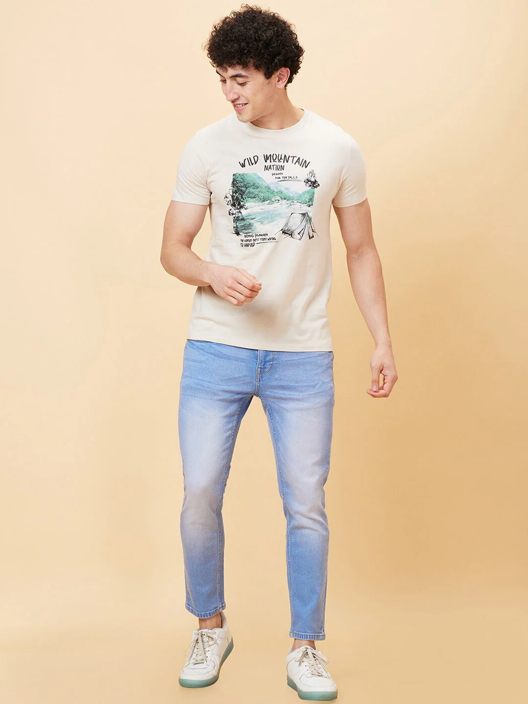 Being Human Men Heavy Fade Clean Look Stretchable Jeans - Image 5