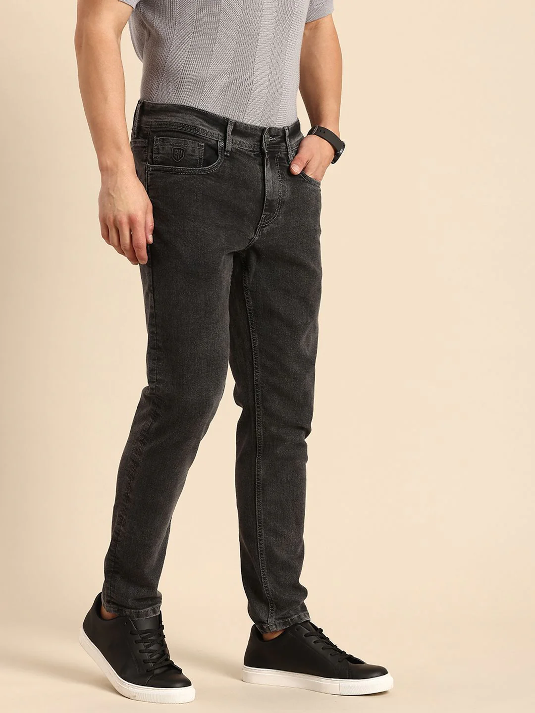 Being Human Men Heavy Fade Stretchable Jeans - Image 2