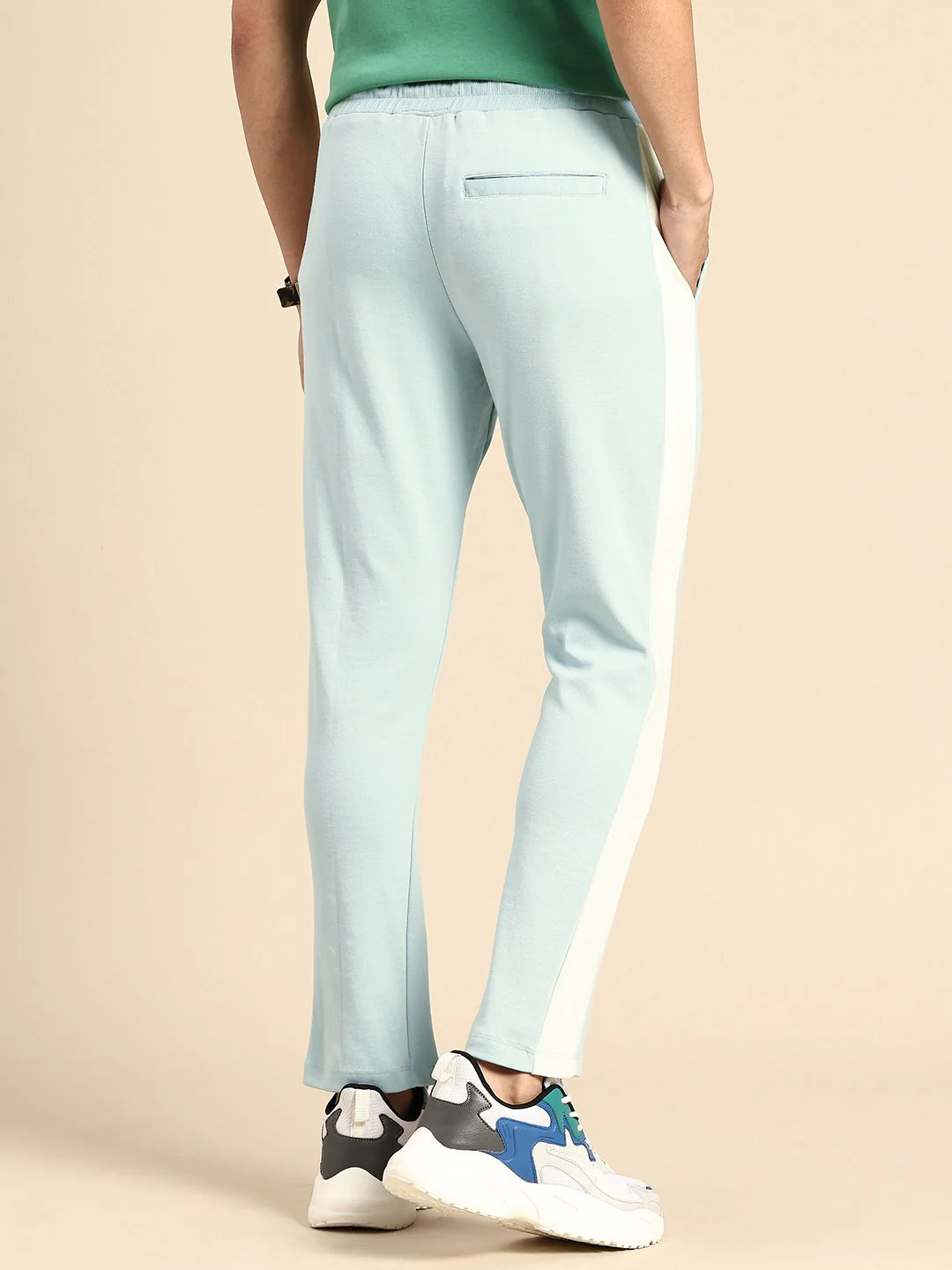 Being Human Men Knitted Side Striped Track Pants - Image 3