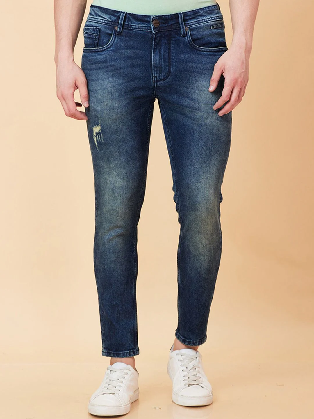 Being Human Men Low Distress Heavy Fade Jeans