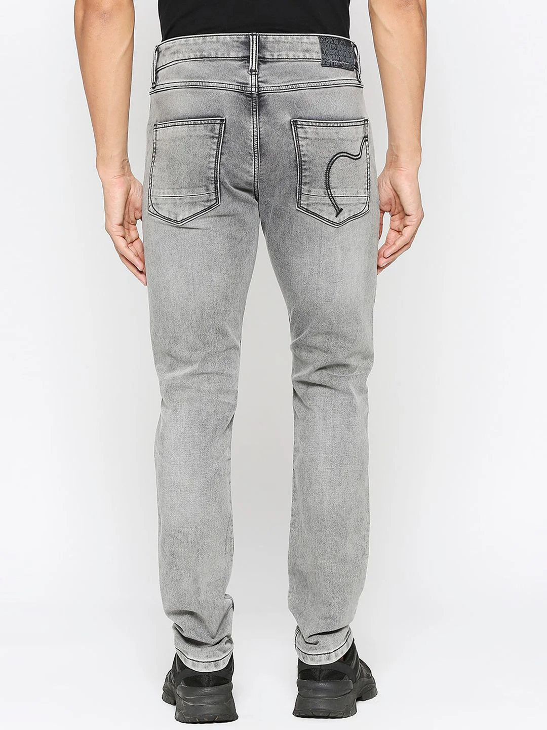 Being Human Men Low Distress Heavy Fade Slim Fit Jeans - Image 5