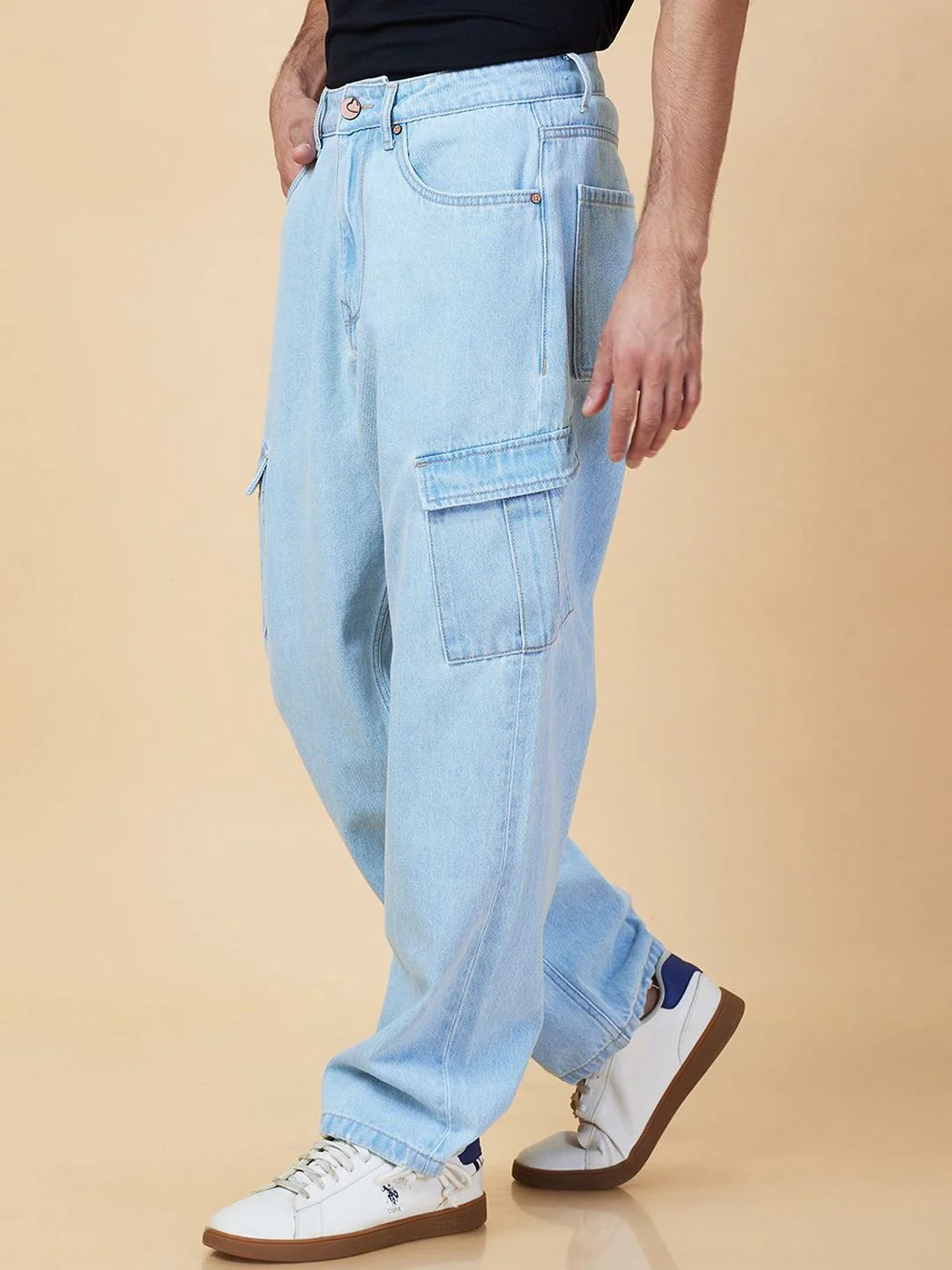 Being Human Men Low Distress Jeans - Image 2