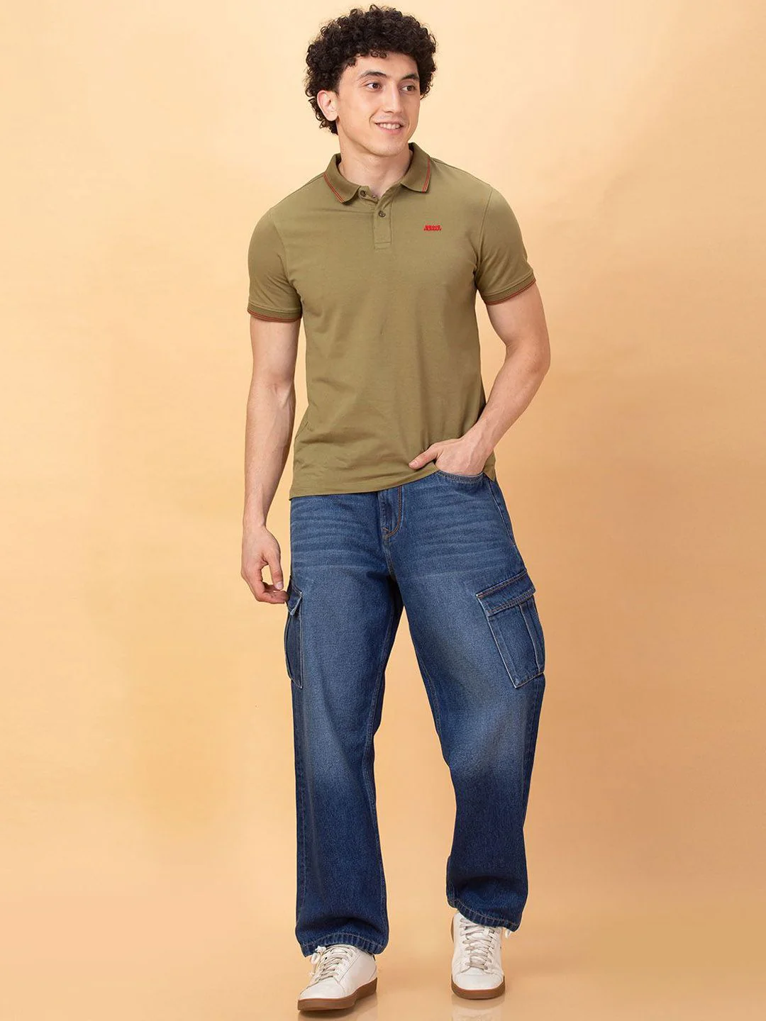 Being Human Men Low Distress Light Fade Jeans - Image 5