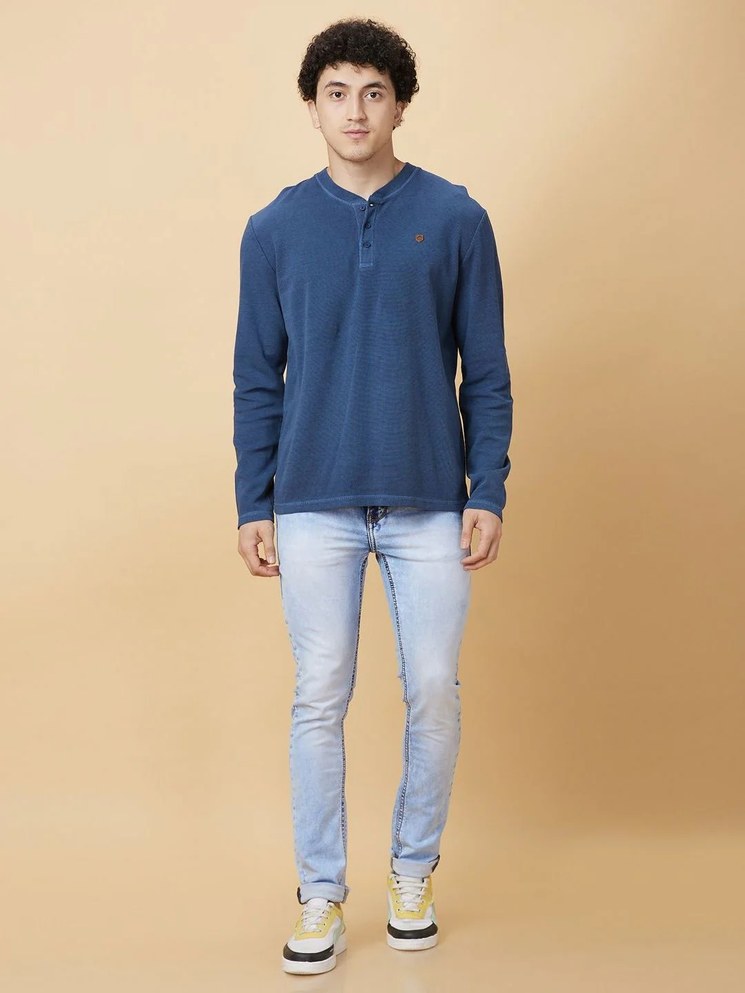 Being Human Men Mandarin Collar T-shirt - Image 4
