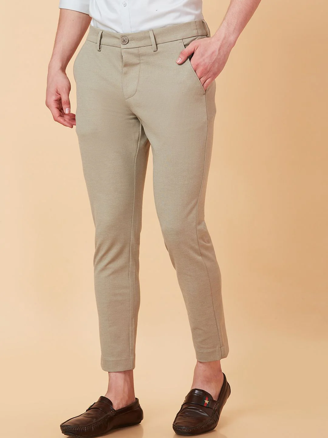 Being Human Men Mid Rise Easy Wash Cotton Chino Trousers - Image 2
