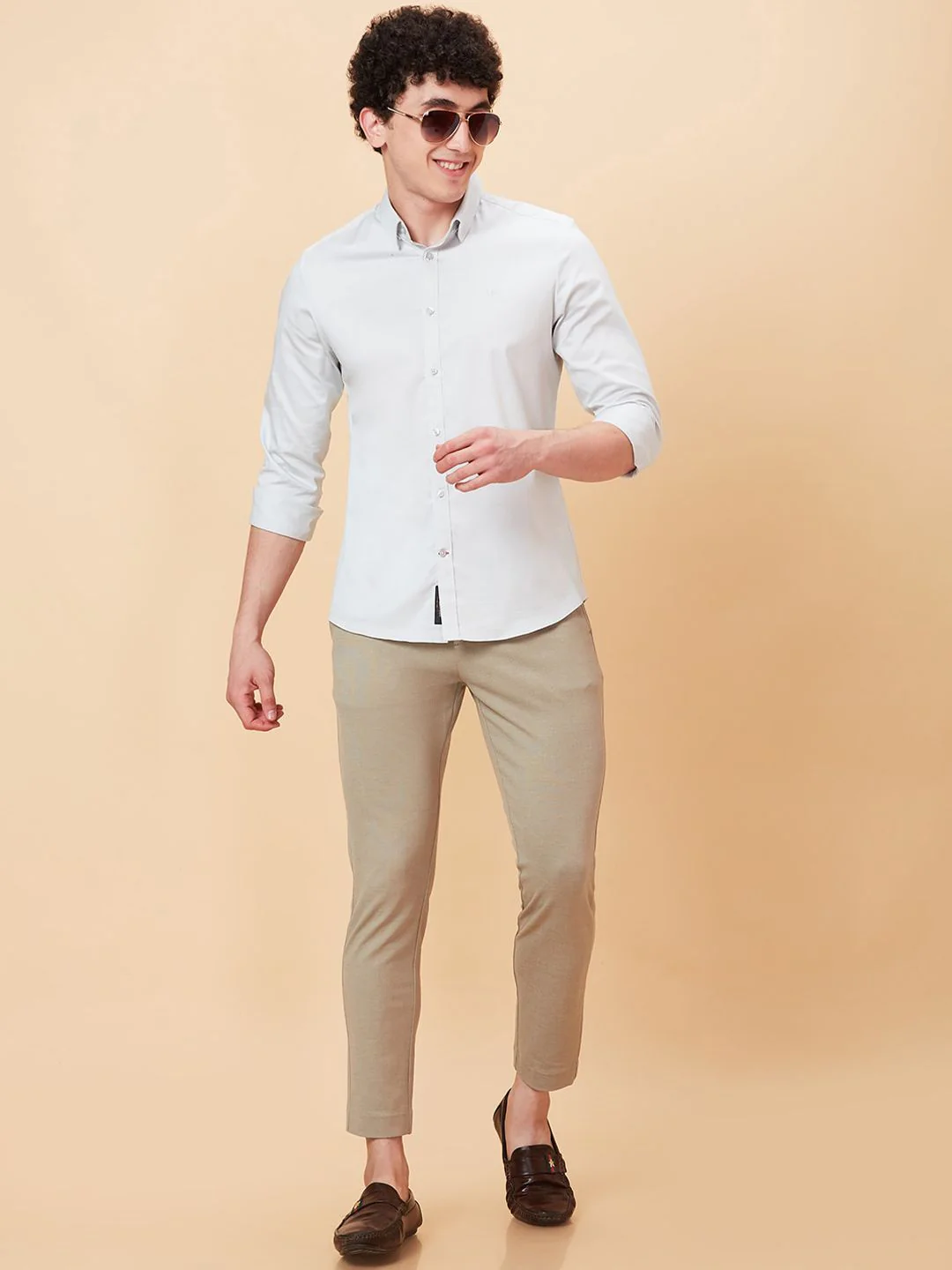 Being Human Men Mid Rise Easy Wash Cotton Chino Trousers - Image 5