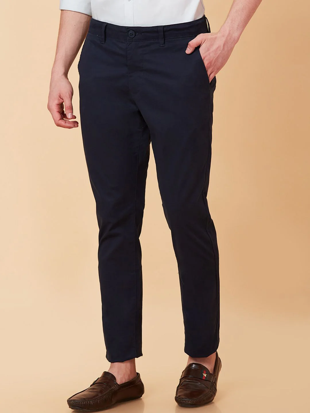 Being Human Men Mid Rise Easy Wash Cotton Chino Trousers - Image 2