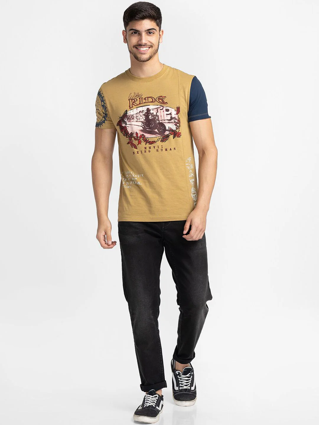 Being Human Men Mid-Rise Light Fade Jeans - Image 4