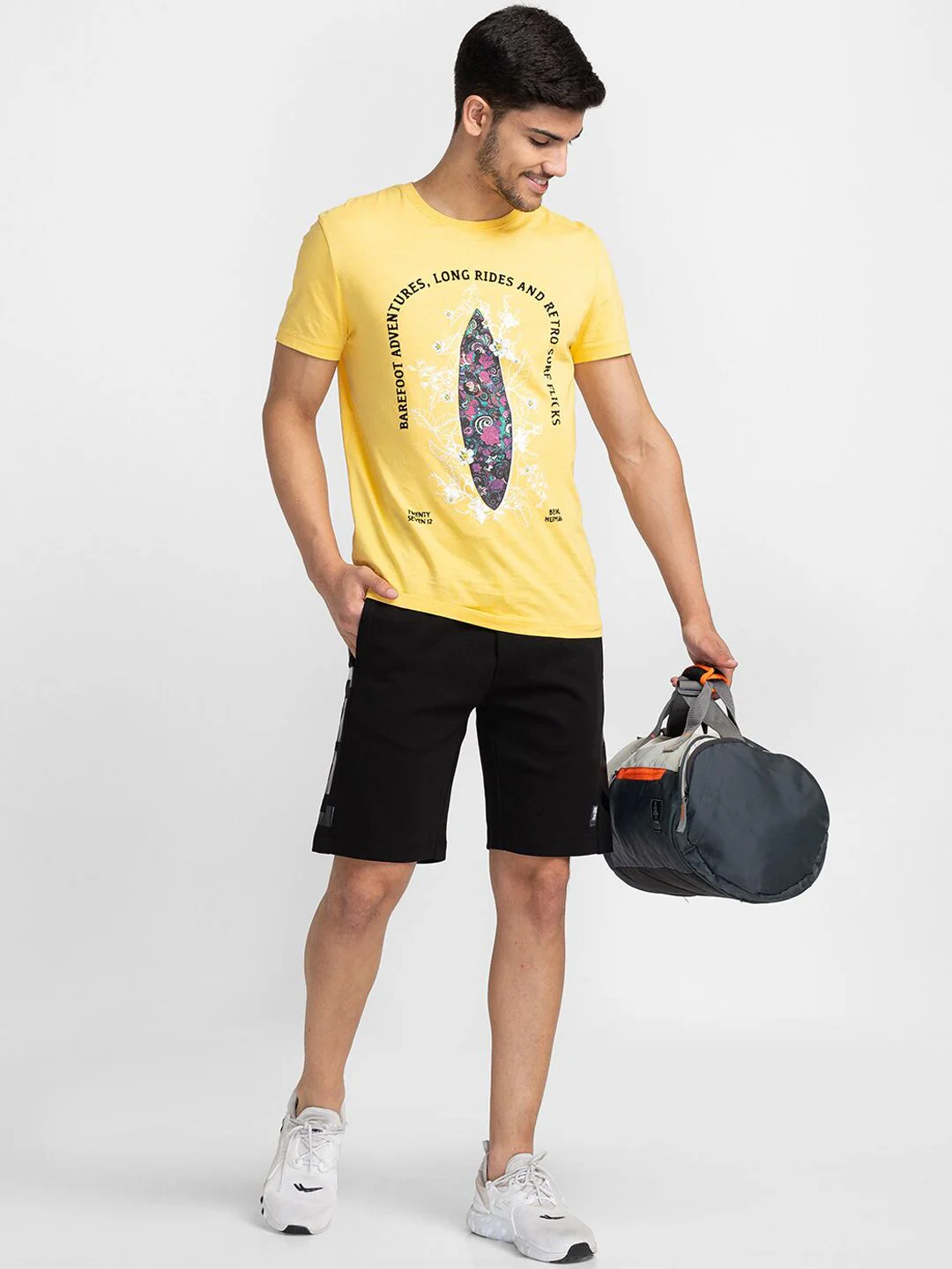 Being Human Men Mid-Rise Regular Fit Sports Shorts - Image 5