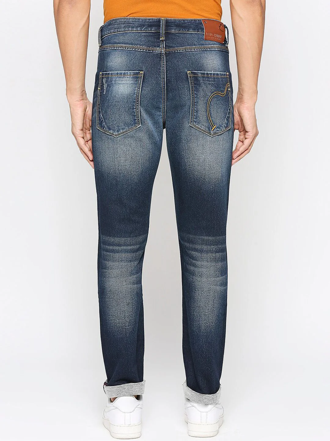 Being Human Men Mid Rise Slim Fit Clean Look Heavy Fade Jeans - Image 5