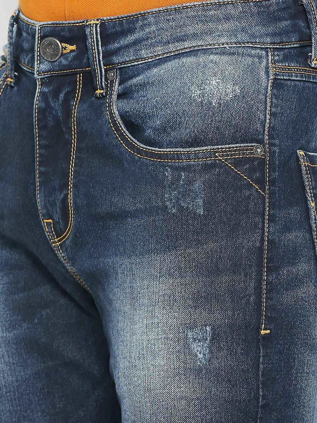 Being Human Men Mid Rise Slim Fit Clean Look Heavy Fade Jeans - Image 6