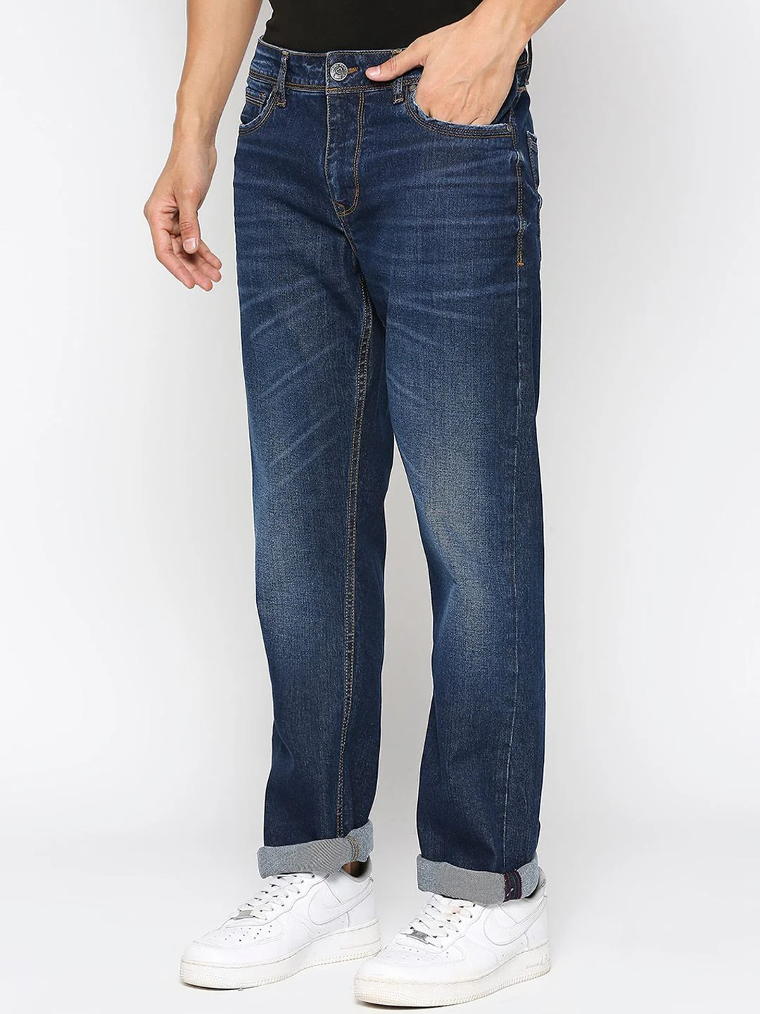 Being Human Men Mid Rise Slim Fit Clean Look Light Fade Jeans - Image 3
