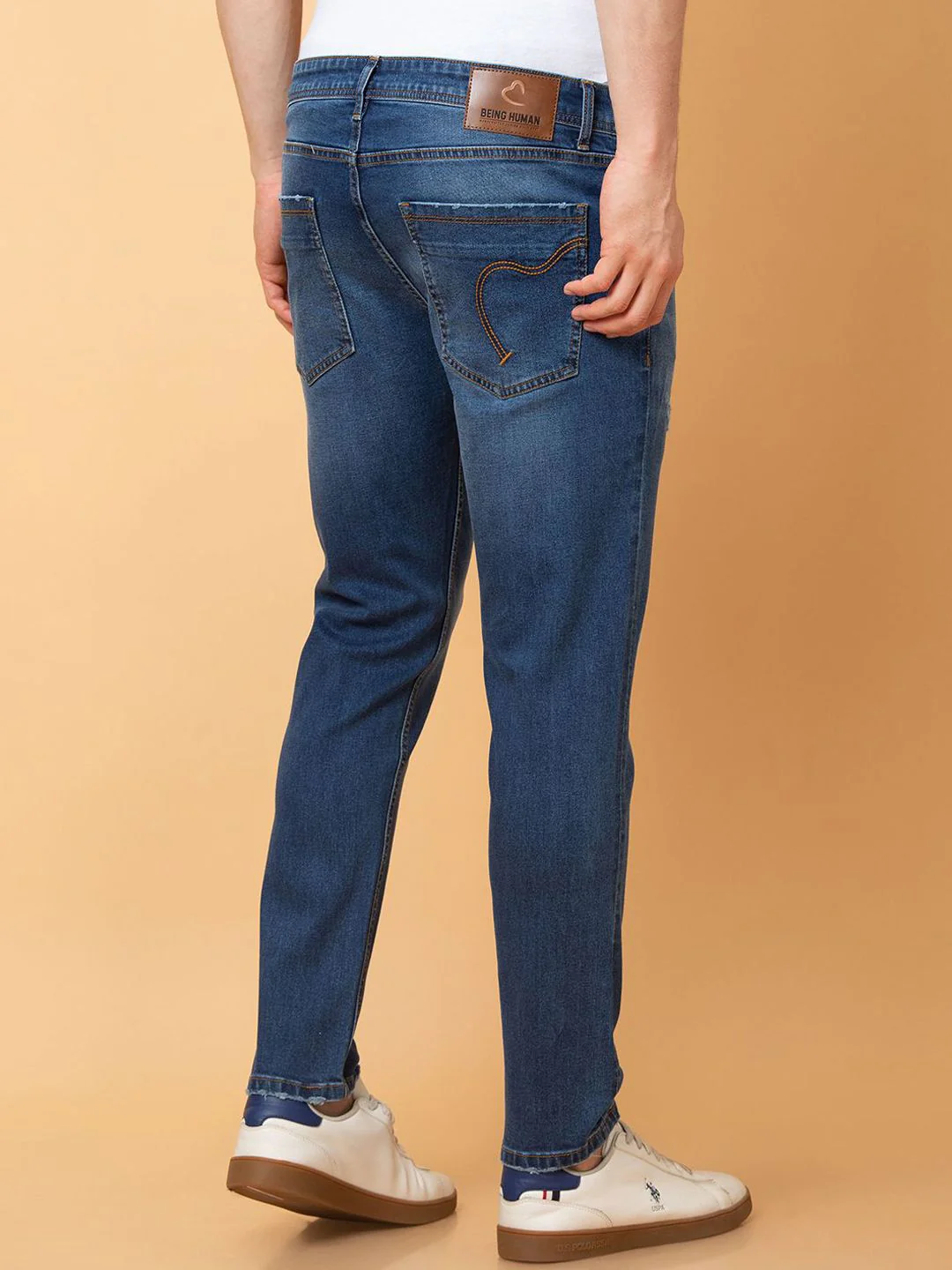 Being Human Men Mildly Distressed Heavy Fade Jeans - Image 3