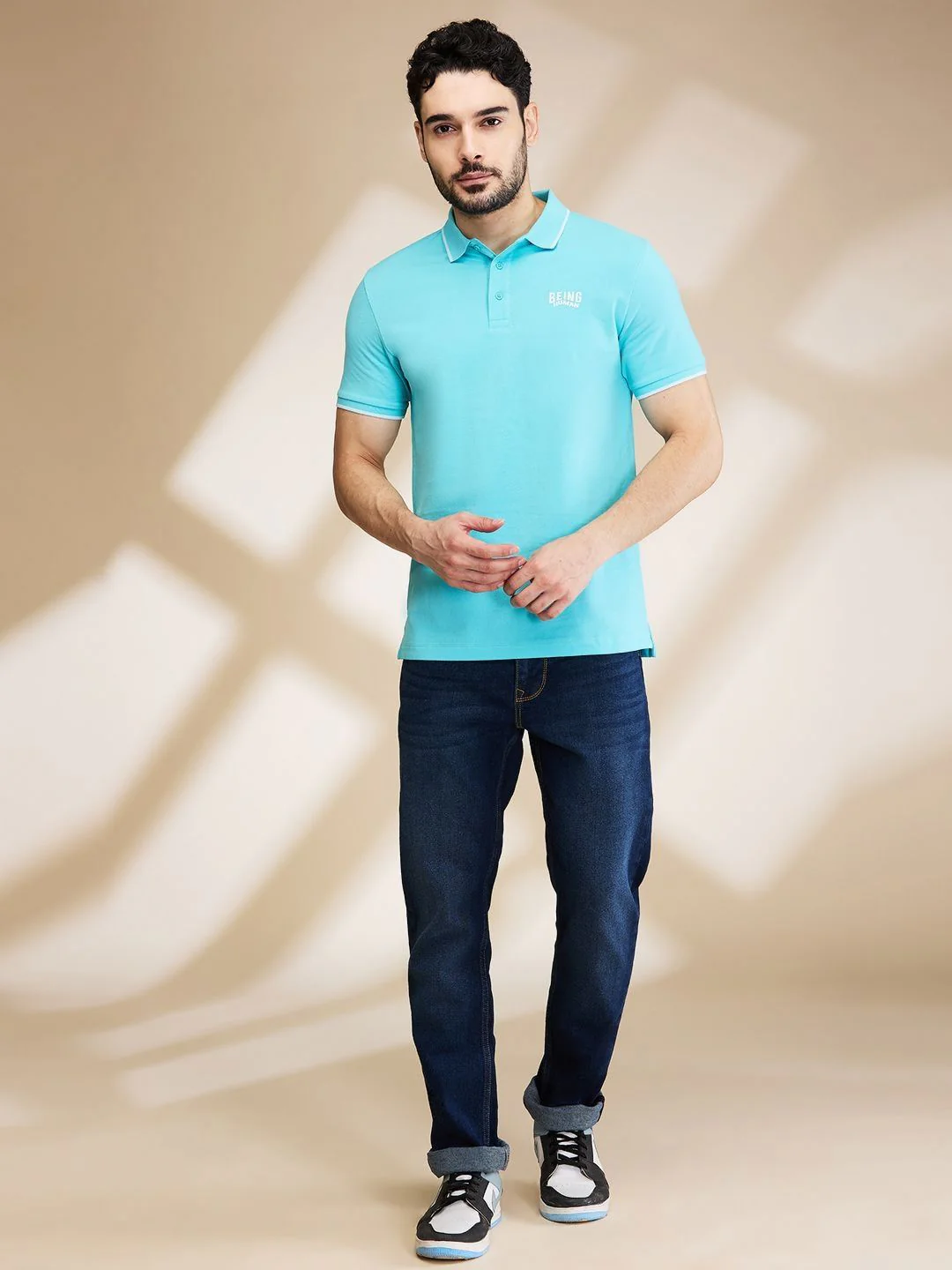 Being Human Men Polo Collar Pockets T-shirt - Image 4