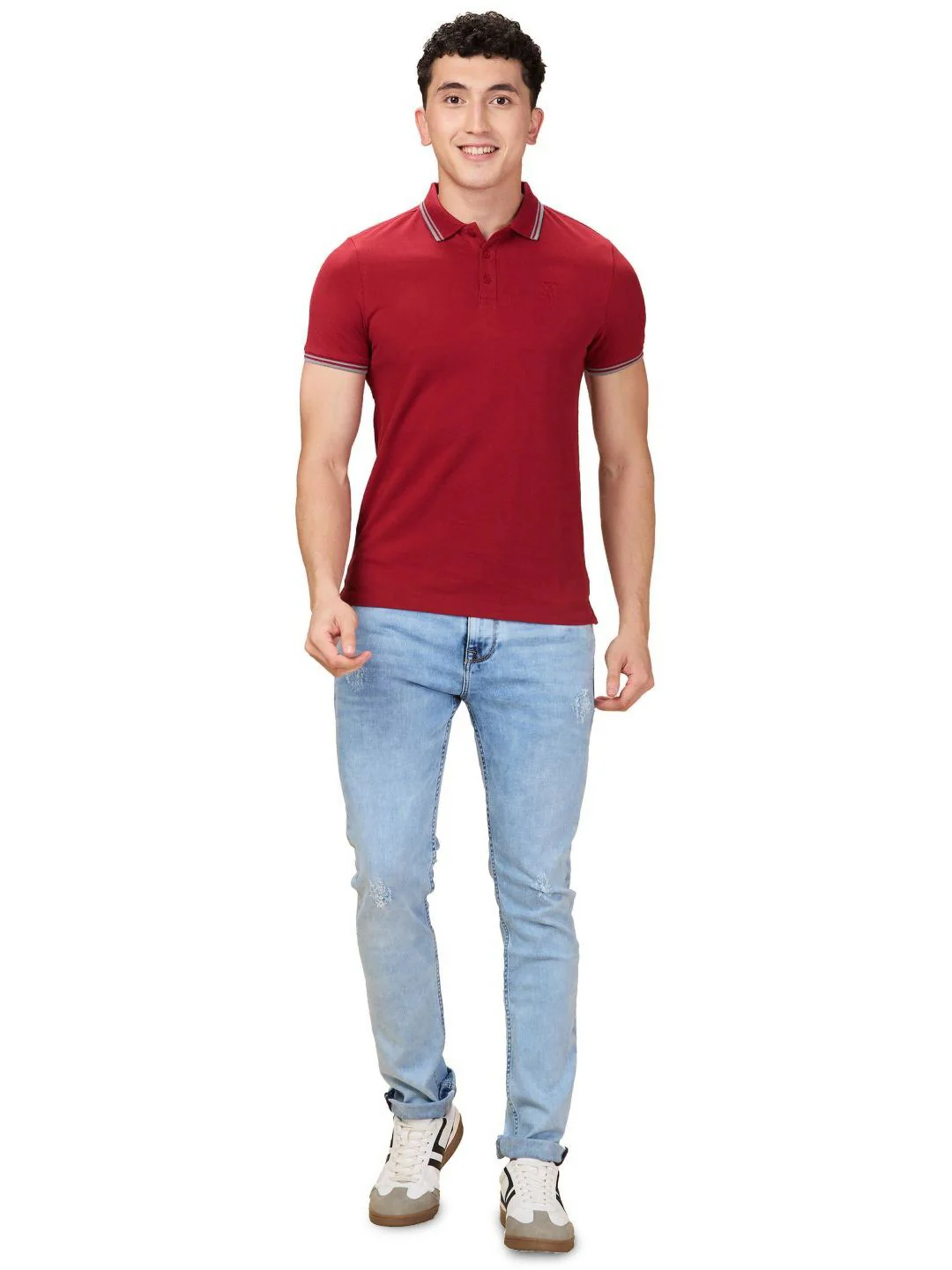 Being Human Men Polo Collar Slim Fit T-shirt - Image 4