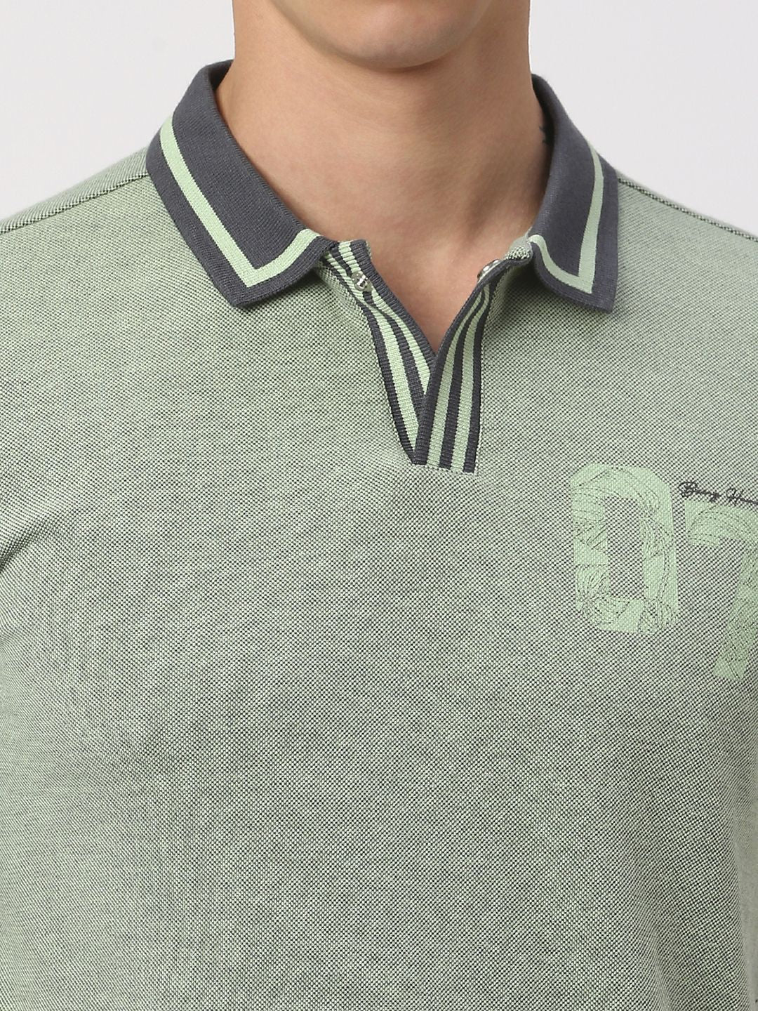Being Human Men Polo Collar Solid T-shirt - Image 2