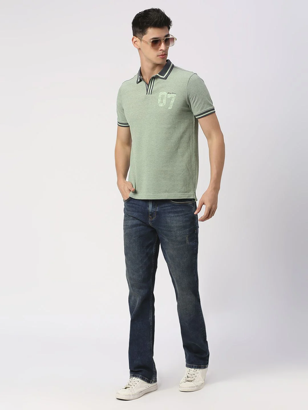 Being Human Men Polo Collar Solid T-shirt - Image 6