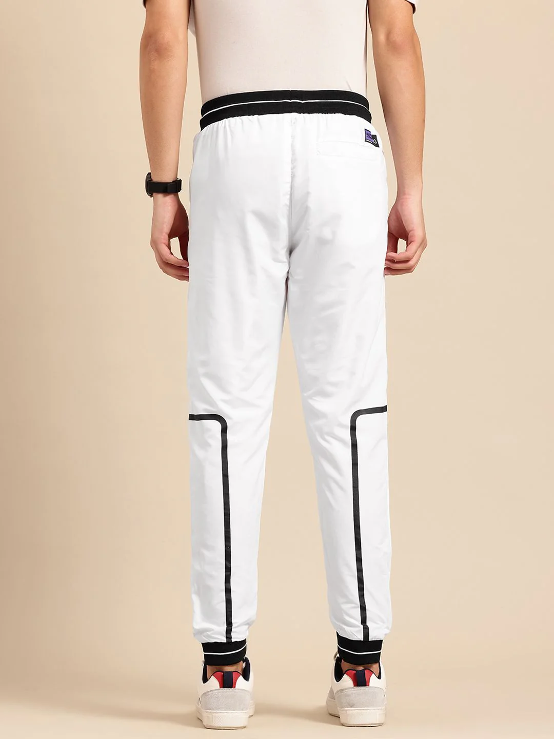 Being Human Men Printed-Detail Joggers - Image 3