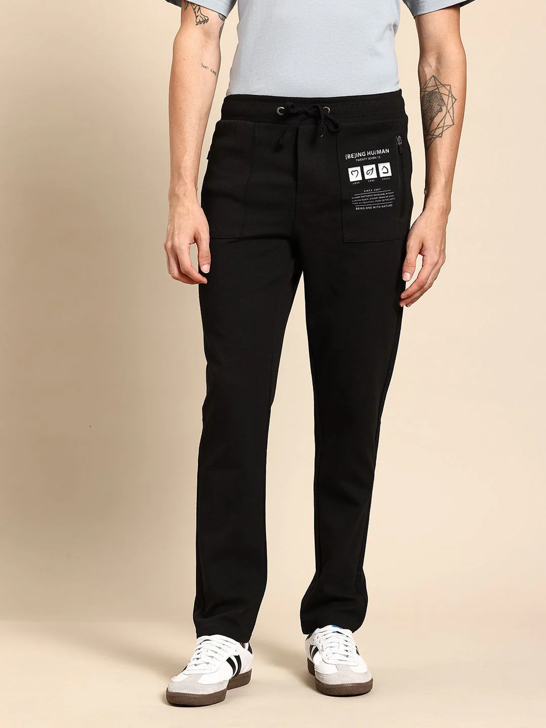 Being Human Men Printed Detail Track Pants - Image 2
