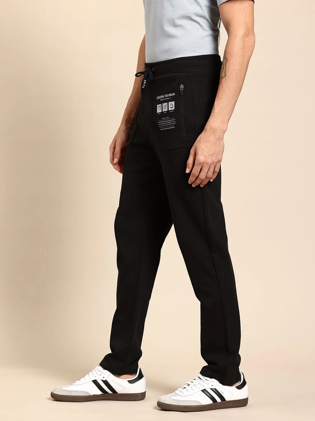 Being Human Men Printed Detail Track Pants - Image 3