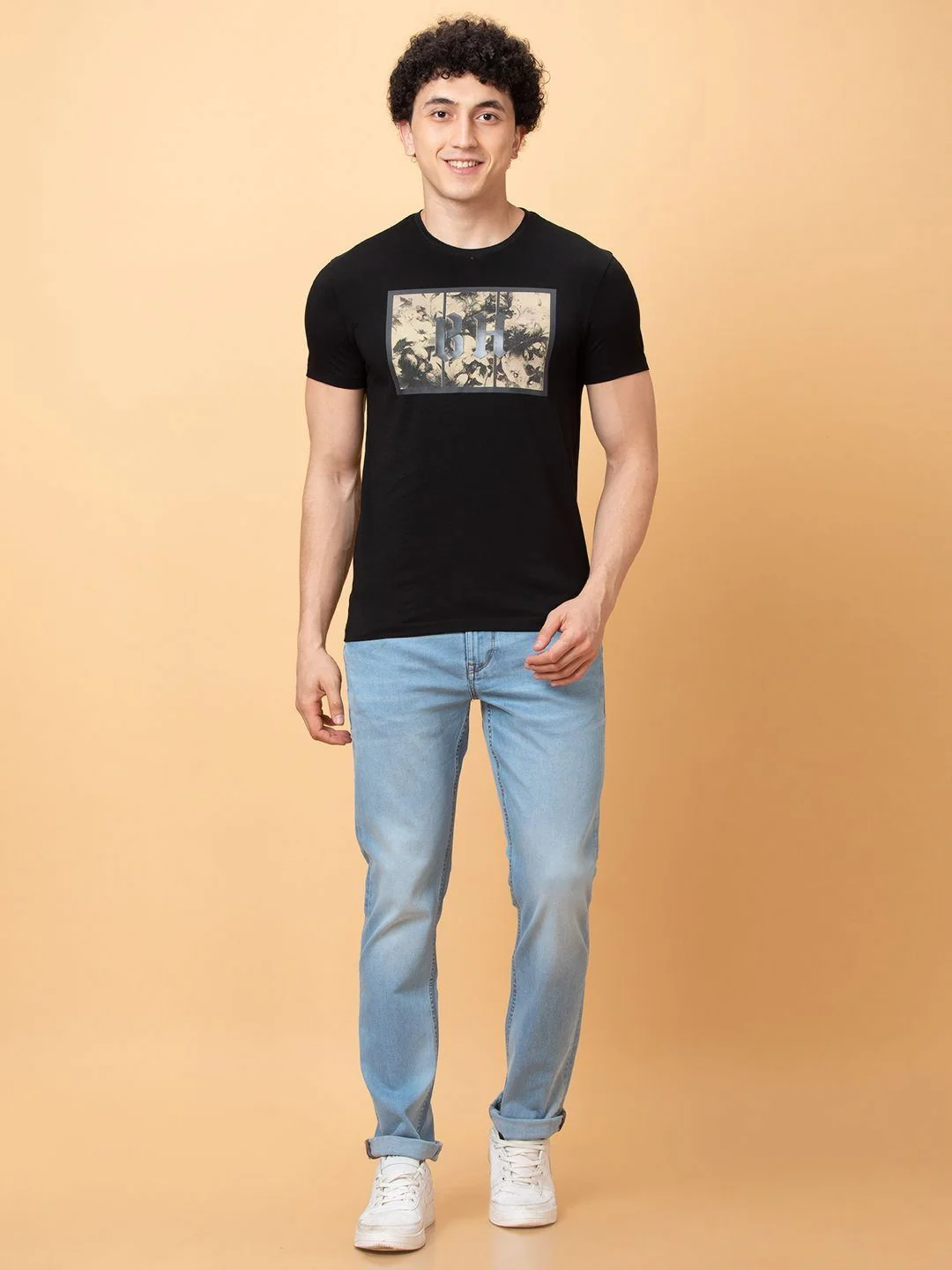 Being Human Men Printed Pockets T-shirt