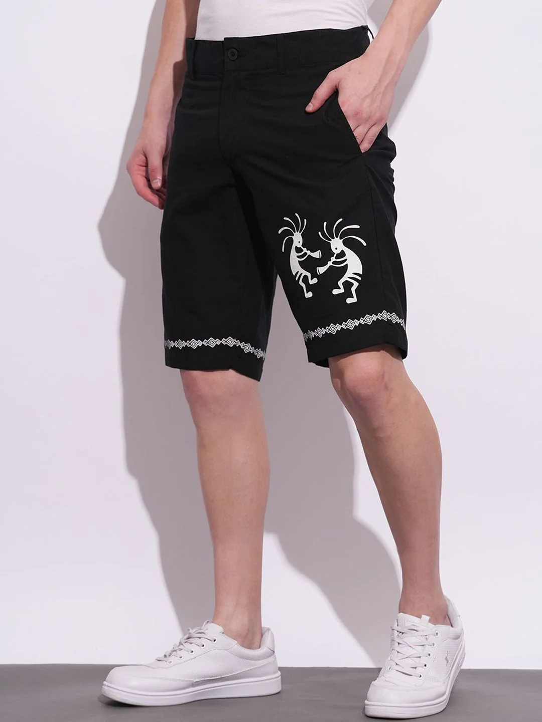 Being Human Men Printed Shorts - Image 2