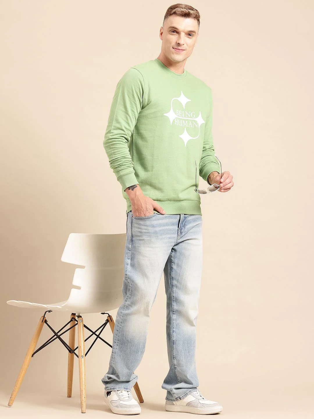 Being Human Men Pure Cotton Sweatshirt - Image 4