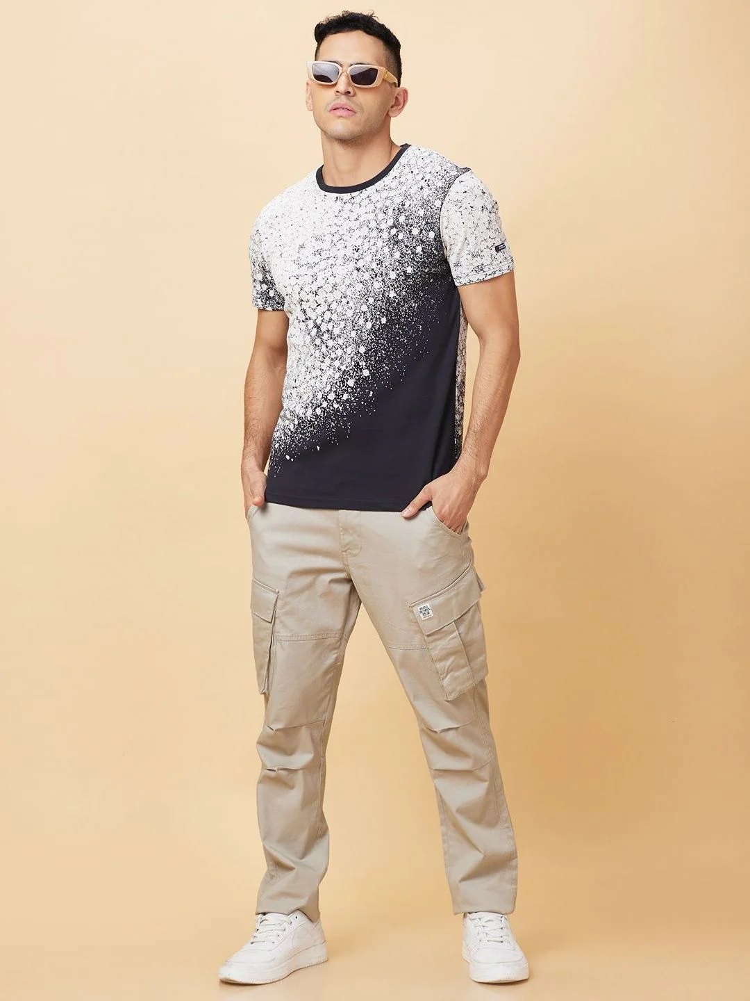 Being Human Men Raw Edge Slim Fit Pure Cotton T-shirt - Image 6