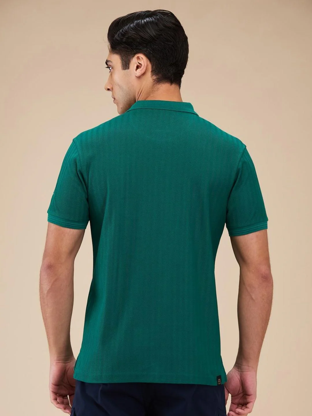 Being Human Men Self Design Polo Collar Cotton T-shirt - Image 5