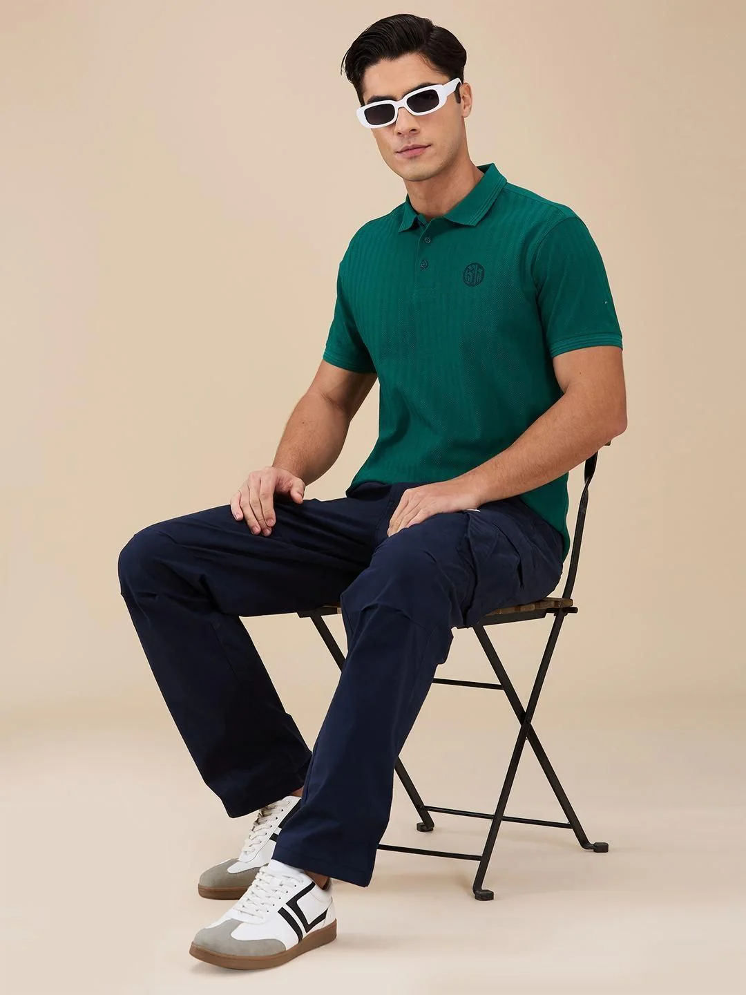 Being Human Men Self Design Polo Collar Cotton T-shirt - Image 6