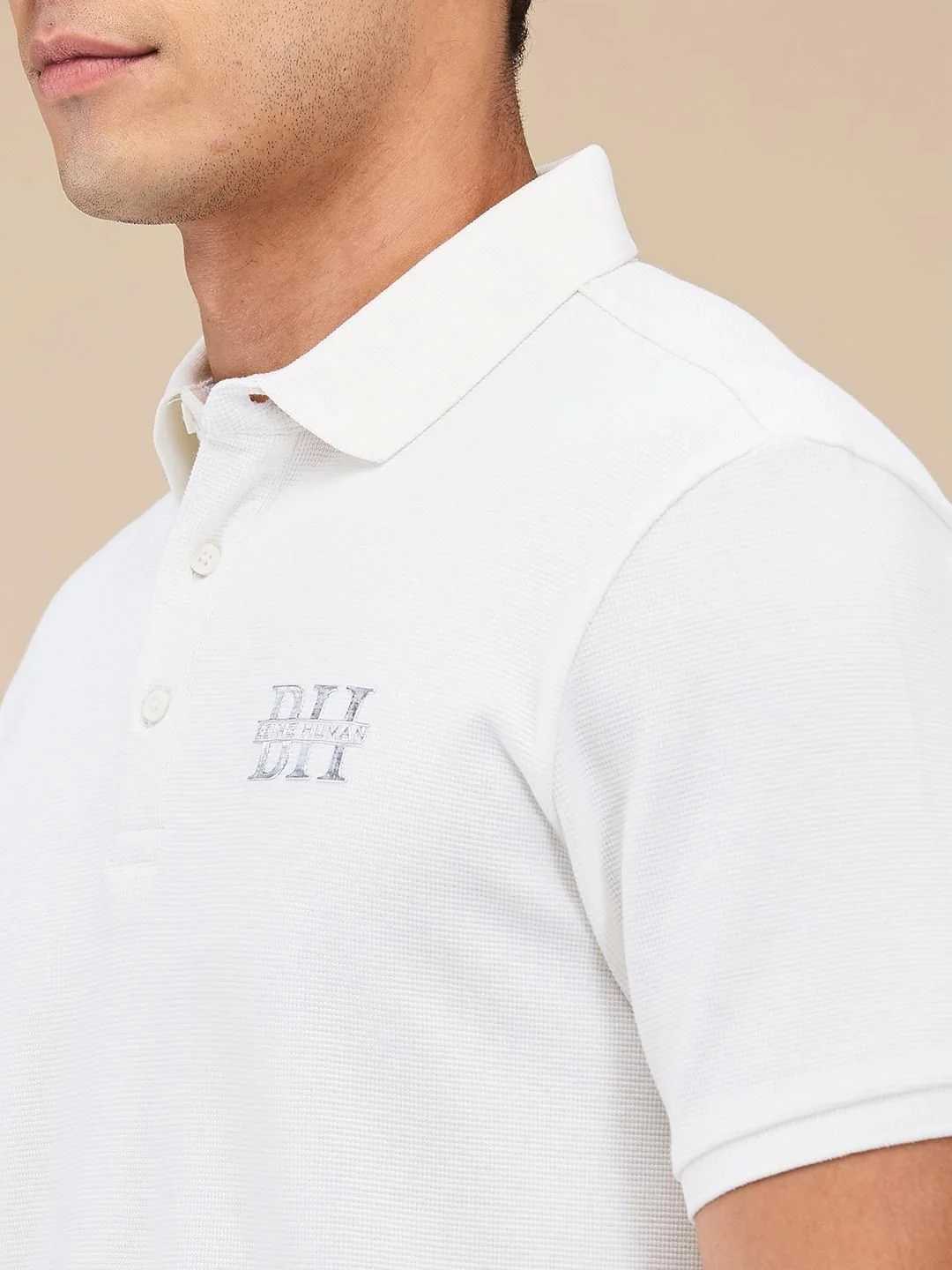 Being Human Men Self Design Polo Collar T-shirt - Image 2