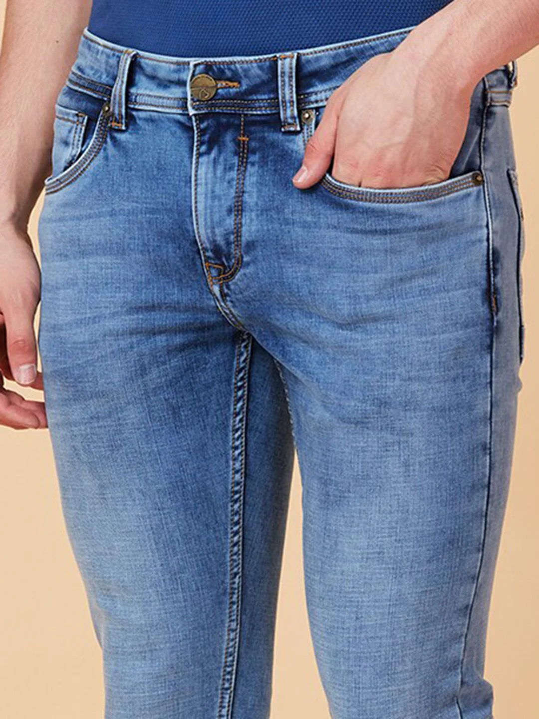 Being Human Men Skinny Fit Heavy Fade Clean Look Stretchable Jeans - Image 6