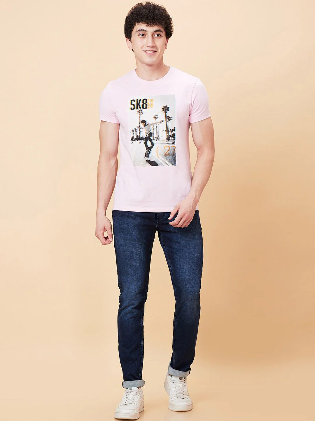 Being Human Men Skinny Fit Light Fade Clean Look Jeans - Image 5