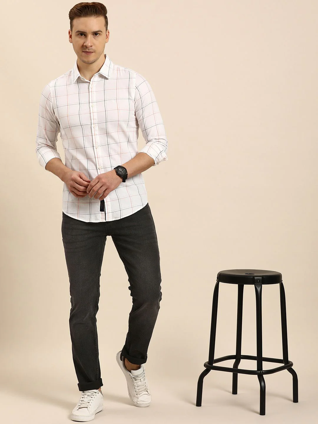 Being Human Men Skinny Fit Light Fade Stretchable Jeans - Image 5