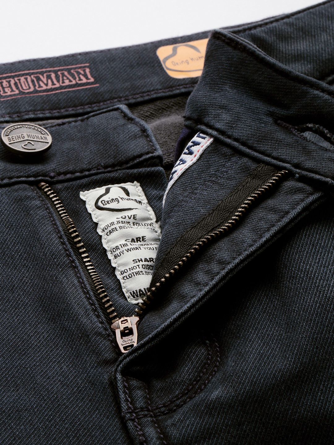 Being Human Men Skinny Fit Light Fade Stretchable Jeans - Image 4