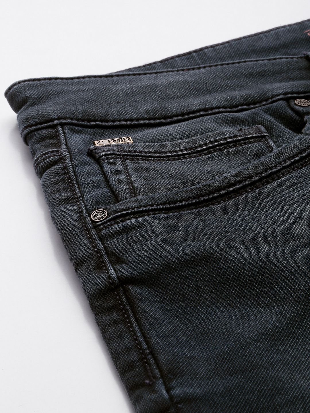 Being Human Men Skinny Fit Light Fade Stretchable Jeans - Image 6